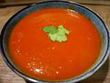 Soupe tomates pommes de terre et curcuma