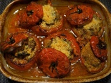 Tomates farcies au veau gratinées