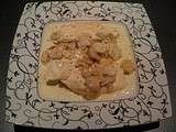 Escalope poulet philadelphia champignons