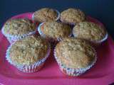 Muffins au beurre de cacahuete crunchy