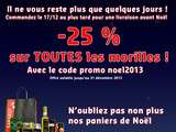 25% sur toutes les morilles + paniers de Noël Sabarot