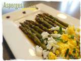 Asperges vertes sauce mimosa