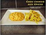 Chou chinois aux épices, lentilles corail coco