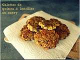 Galettes de quinoa & lentilles