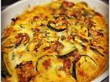 Gratin de courgettes aux anchois