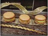 Macarons avocat-citron vert et chocolat piment