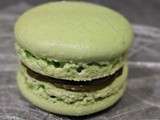 Macarons pistache (meringue italienne c. Felder)