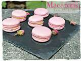 Macarons rose-rhubarbe