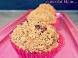 Muffins aux cranberries & chocolat blanc