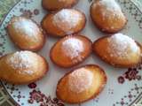 Madeleines moelleuses aux carottes ,et à la crème de coco