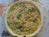 Quiche au poireaux et au saumon