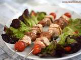 Brochettes de porc au barbecue