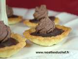 Mignardises à la ganache de chocolat noir façon tartelettes