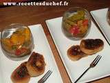 Piperade aux trois poivrons en verrine