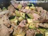 Sauté d'agneau aux courgettes et à la menthe