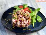 Tartare de maigre aux fraises