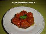 Tarte tatin de tomates cerises