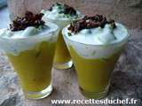 Verrine de courgettes au yaourt