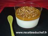 Verrine de mouse de panna cotta caramel au beurre salé