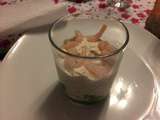 Verrine crevettes sauce whisky