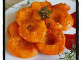 Abricots poêlés au thym et au miel