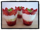 Fraisier en verrine