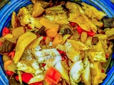 Tajine de colin aux légumes