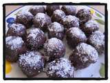 Trufas de chocolate sabor a coco