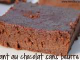 Du fondant au chocolat sans beurre avec de la compote