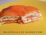 Millefeuille de saumon fumé