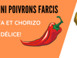 Mini poivrons farcis feta chorizo