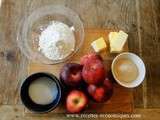 Petit crumble aux pommes caramélisées pour le goûter