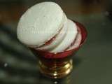 Macarons au coco et haricot rouge