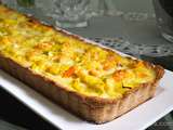 Quiche poisson-crevettes au lait de coco sans farine