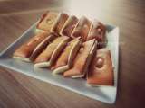 Financiers en coque de chocolat blanc