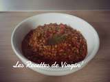 Lentilles façon bolognaise