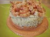 Riz & crevettes sauce rose