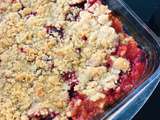 Crumble fraises rhubarbe