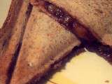 Croque sucré banane nutella