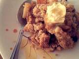 Crumble pommes poires banane