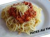 Pâtes sauce tomate au thon