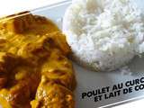 Poulet au curcuma et lait de coco