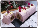 Bûche aux fruits rouges