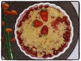 Crumble fraise chocolat blanc