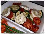 Gratin de tomates et de courgettes au chèvre