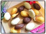 Madeleines en coques de chocolat