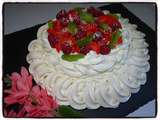 Pavlova aux fruits frais