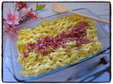 Tagliatelles à la carbonara