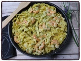 Tagliatelles aux crevettes