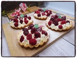 Tartelettes à la framboise et crème mascarpone